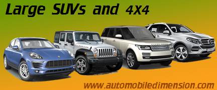large SUV and 4x4 cars