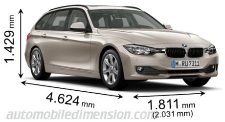 BMW 3 Touring 2012 dimensions