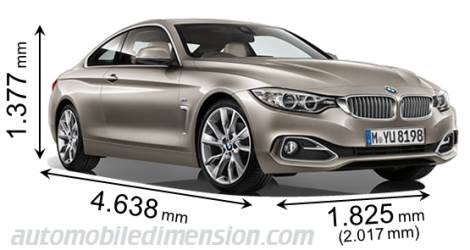 BMW 4 Coupe 2013 dimensions