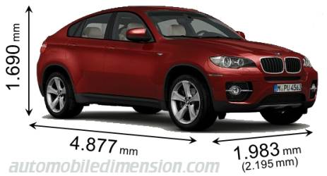 BMW X6 2010 dimensions