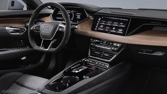 Interior detail of the Audi e-tron GT