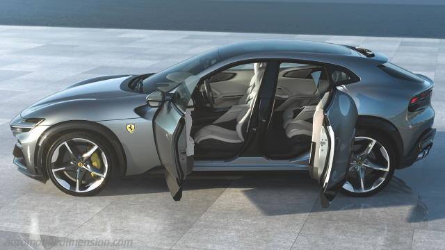 Exterior detail of the Ferrari Purosangue