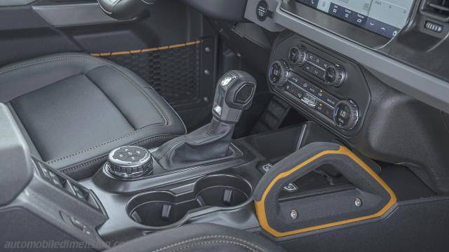 Interior detail of the Ford Bronco