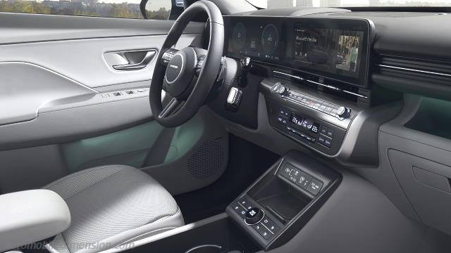 Interior detail of the Hyundai Kona