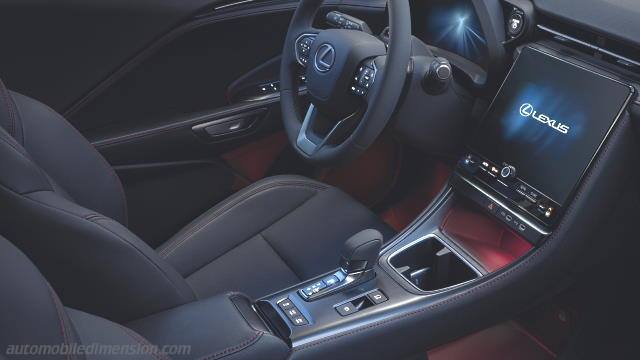 Interior detail of the Lexus LBX