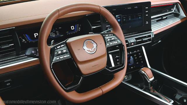 Interior detail of the SsangYong Torres