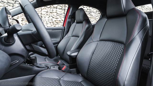 Interior detail of the Toyota Yaris