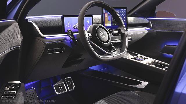 Interior detail of the Volkswagen ID.2all
