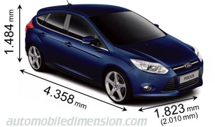 Ford Focus 2011 dimensions