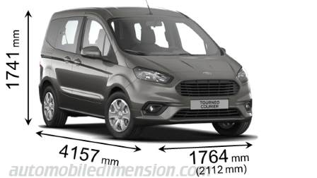 Ford Tourneo Courier 2018 dimensions
