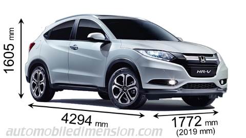 Honda HR-V 2015 dimensions