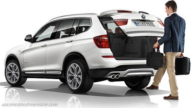 BMW X3 2014 boot space