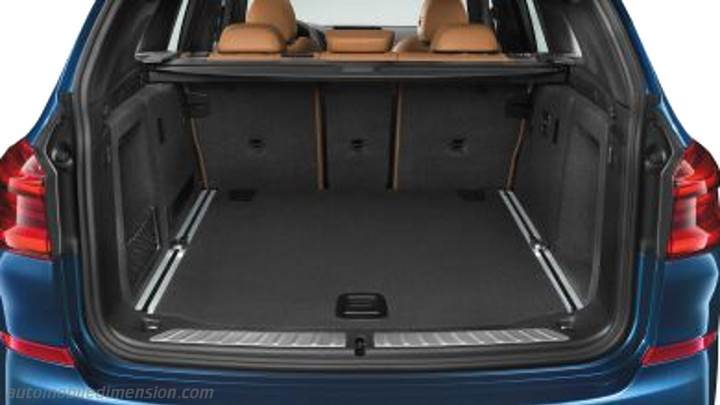 BMW X3 2017 boot space