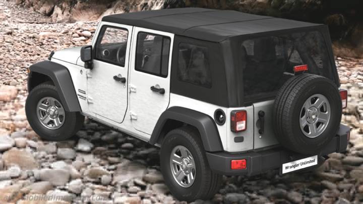 Jeep Wrangler Unlimited 2011 boot space