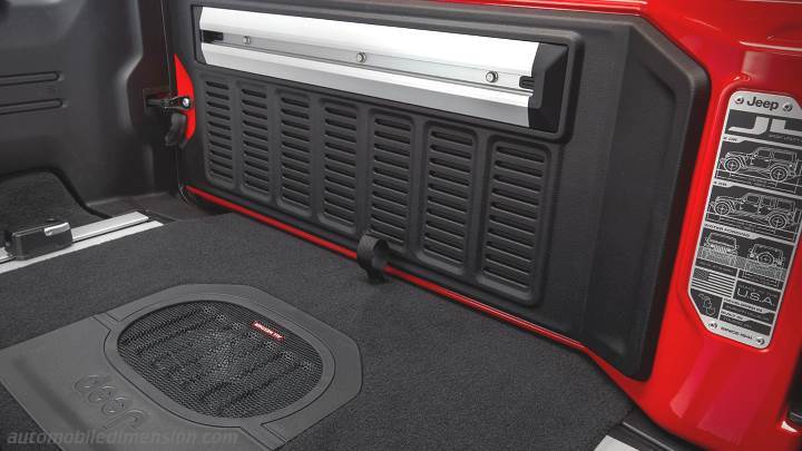 Jeep Wrangler Unlimited 2019 boot space