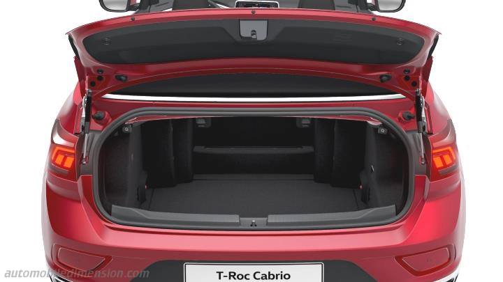 Volkswagen T-Roc Cabriolet 2022 boot space