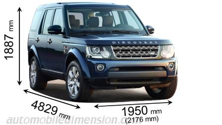 Land-Rover Discovery 2013 dimensions