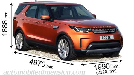Land-Rover Discovery 2017 dimensions