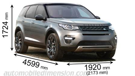 Land-Rover Discovery Sport 2015 dimensions