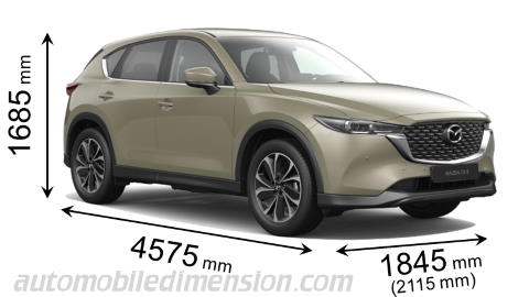 Mazda CX-5 2022 dimensions with length, width and height