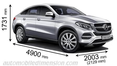 Mercedes-Benz GLE Coupé 2015 dimensions