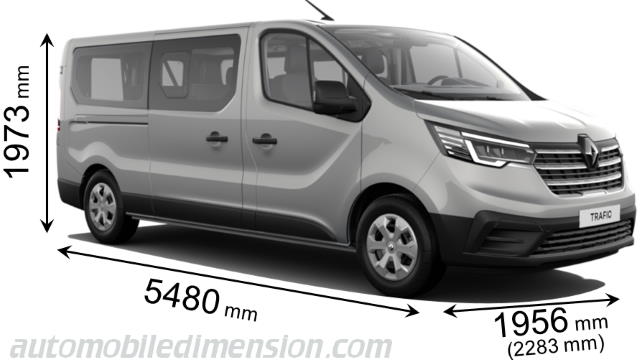 Renault Grand Trafic Combi 2021 dimensions with length, width and height