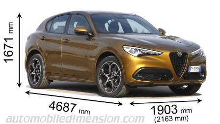 Dimensioni dell'Alfa-Romeo Stelvio 2020