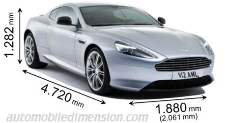 Dimensioni Aston-Martin DB9 2013