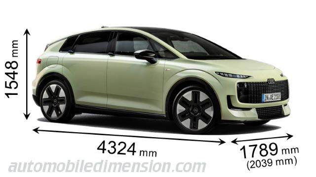 Audi A2 e-tron Abmessungen