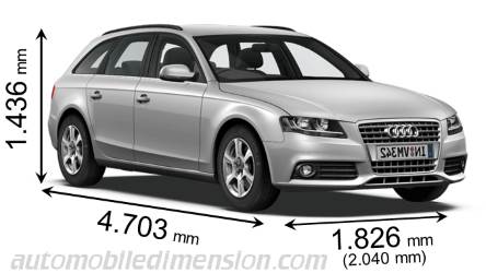 Dimension Audi A4 Avant 2008