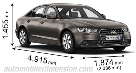 Audi A6 2011 dimensions