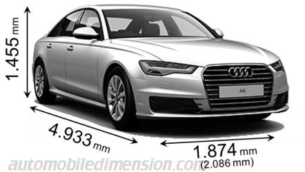 Audi A6 2015 dimensions