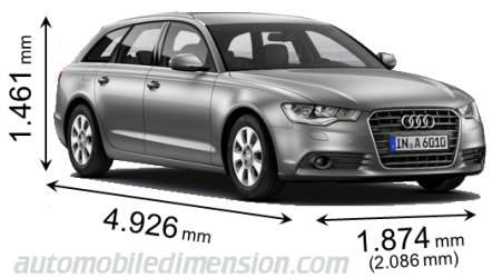 Audi A6 Avant 2011 Abmessungen