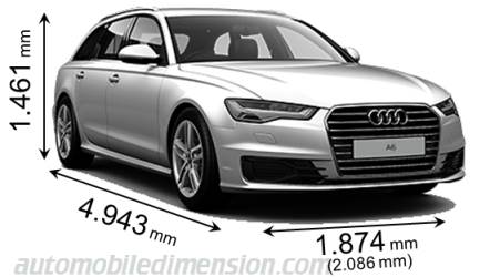 Dimensioni Audi A6 Avant 2015