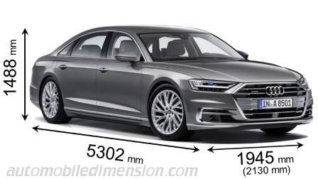 Dimension Audi A8 L 2018