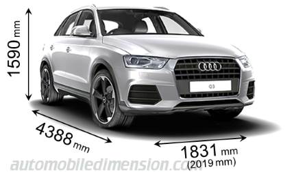 Audi Q3 2015 dimensions