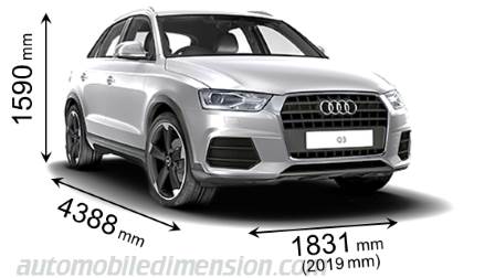 Audi Q3 2015 Größe