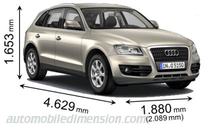 Audi Q5 2009 dimensions