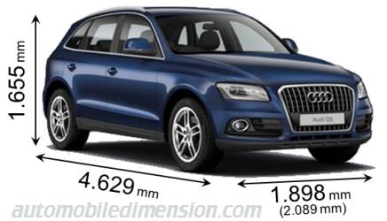 Taille de l'Audi Q5 2012