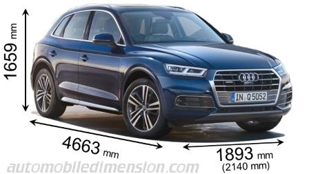 Audi Q5 2017 mått