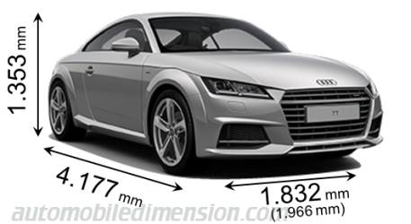 Audi TT Coupe 2014 dimensions