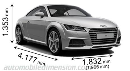 Audi TT Coupe 2014 Abmessungen