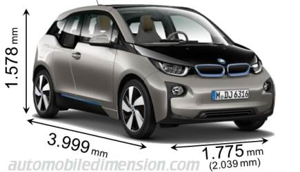 BMW i3 2013 afmetingen