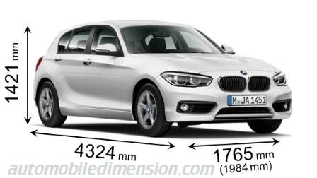 Dimension BMW 1 2015