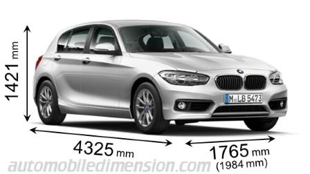 BMW 1 2017 dimensions