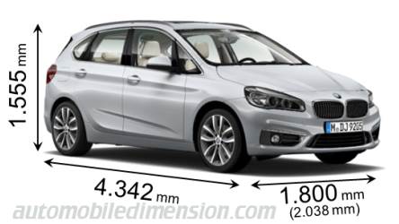 Dimensioni BMW 2 Active Tourer 2014