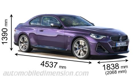 BMW 2er Coupé Maße