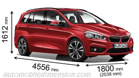 Dimensioni BMW 2 Gran Tourer 2015