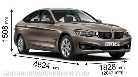 BMW 3 Gran Turismo 2016 Größe