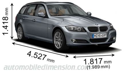 BMW 3 Touring 2009 dimensions